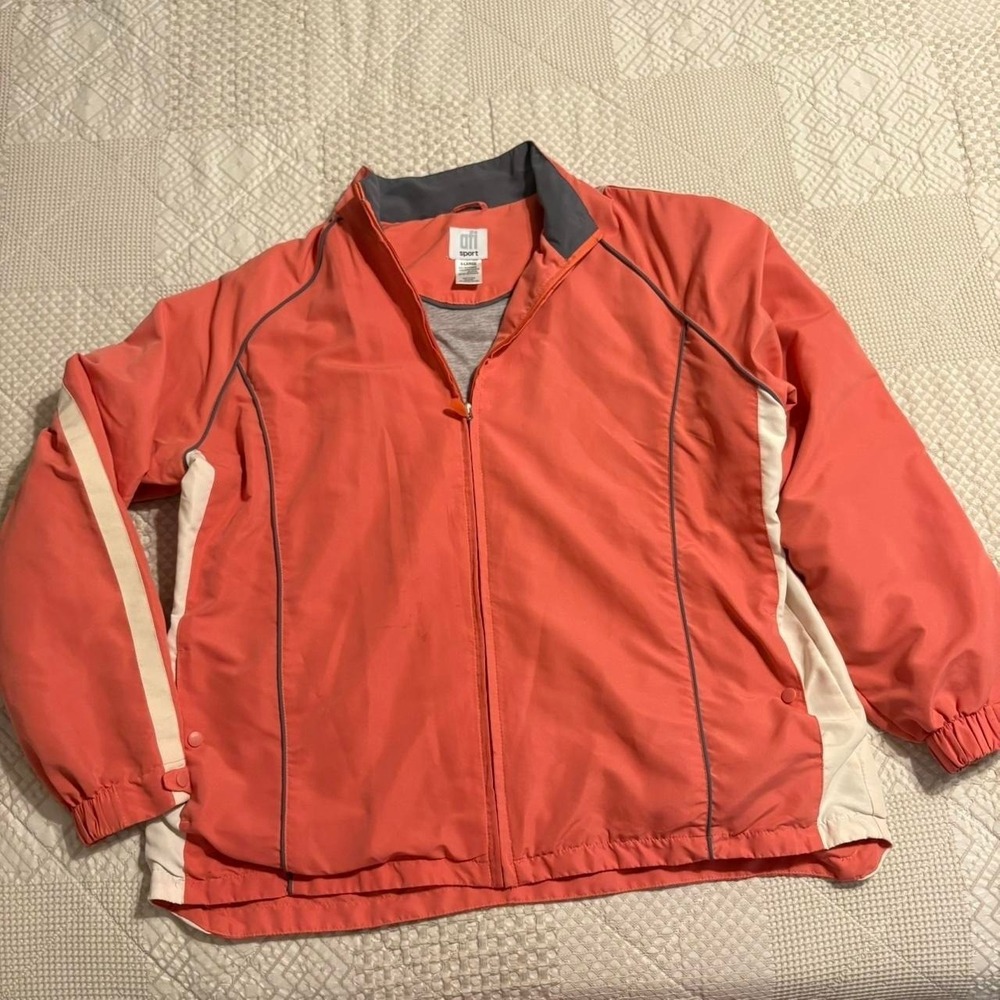Orangey Pink  VTG windbreaker jacket